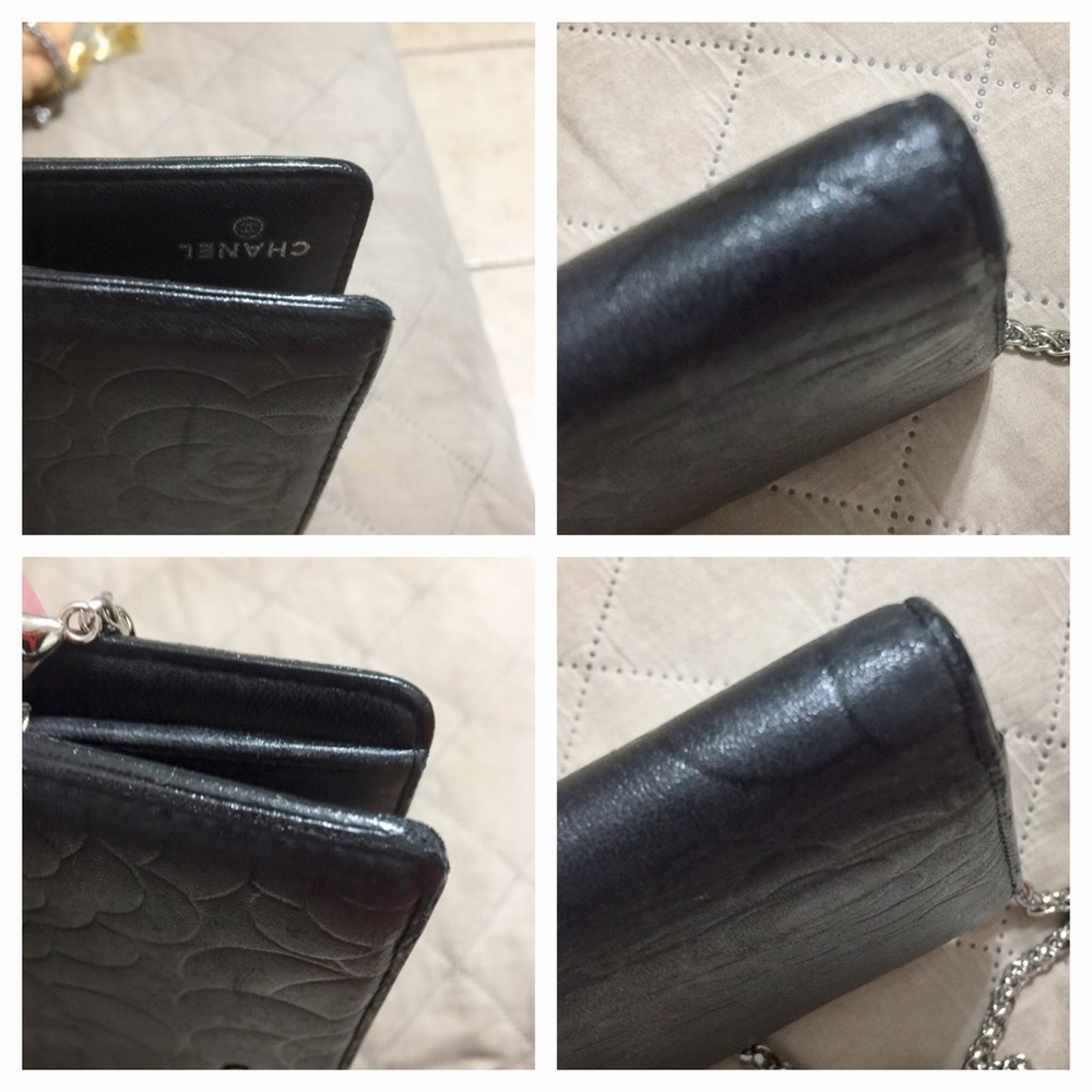 ❌❌CHANEL CC Logo Lamb Skin Wallet/Crossbody Bag 💼 - Picture 12 of 15